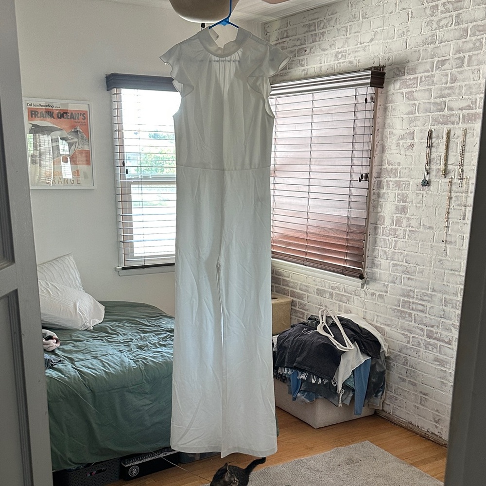 Amanda Uprichard White Jumpsuit